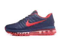 nike air max 2017 top cushioning series rouge bleu fonce